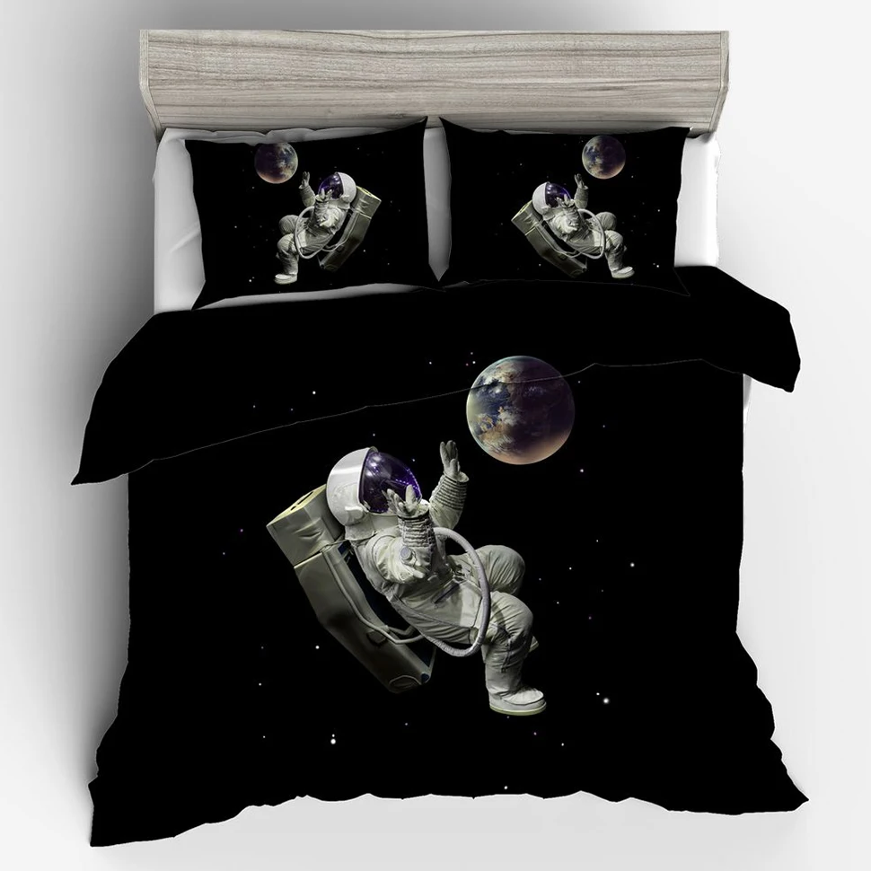 Bed Set Adult Duvet Cover 3d Outer Space Bedding Set Twin Full