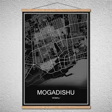 Абстрактный постер с изображением города Карта мира картина