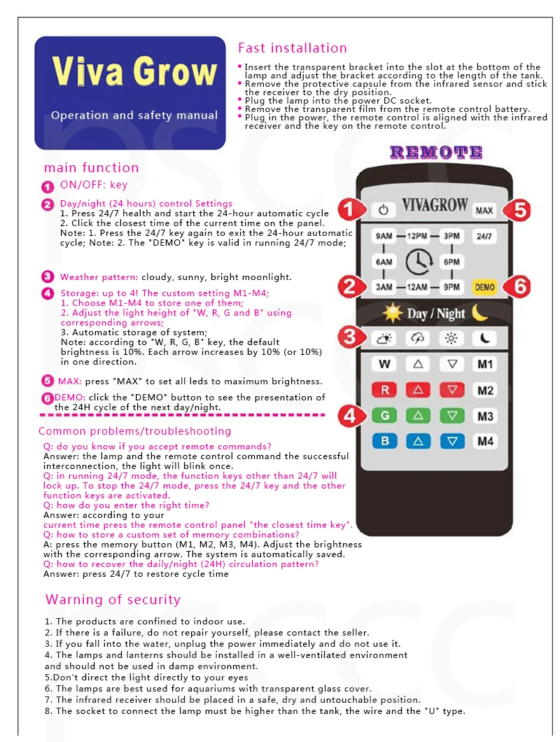 vivagrow aquarium light