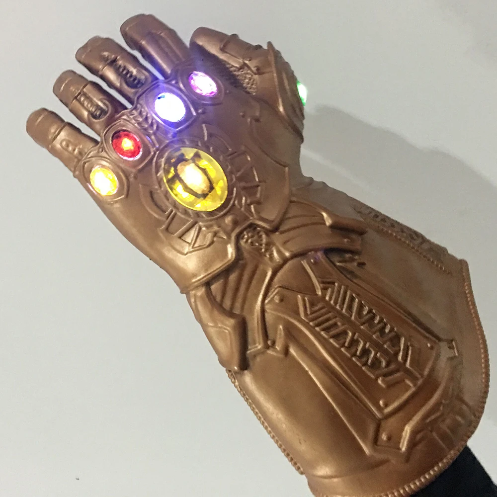 LED The Avengers Thanos Infinity Gauntlet Glove Cosplay Props Party Latex Avengers: Infinity War Gloves Halloween Costume Gift
LED The Avengers Thanos Infinity Gauntlet Glove Cosplay Props Party Latex Avengers: Infinity War Gloves Halloween Costume Gift