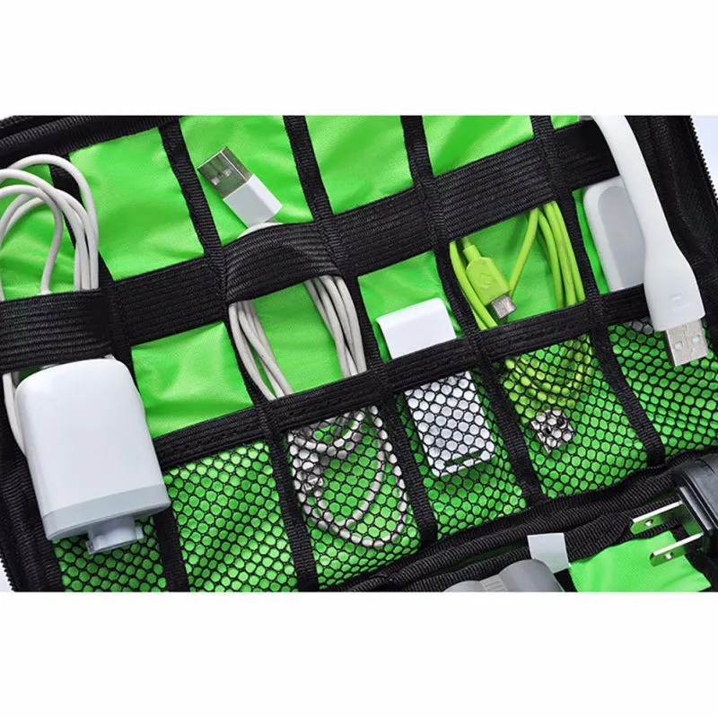 Travel Data Lines Backpack Tactical Bag SD Card Charger Data Cable Bag Sadoun.com