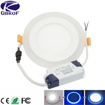 LED Downlight Round 6W 9W 16W 24W 3 Model LED Lamp Double Color Panel Light two Color Ceiling Recessed Lights Indoor Lighting
LED Downlight Round 6W 9W 16W 24W 3 Model LED Lamp Double Color Panel Light two Color Ceiling Recessed Lights Indoor Lighting