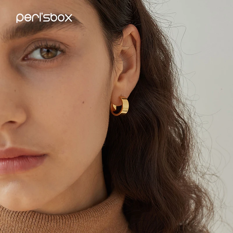 Peri'sBox Gold Sliver Color Metal Small Hoop Earrings for Women Modern Piercing Huggies Earrings Minimalist Round Earrings 1.8cm
Peri'sBox Gold Sliver Color Metal Small Hoop Earrings for Women Modern Piercing Huggies Earrings Minimalist Round Earrings 1.8cm