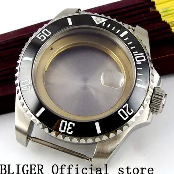 Bliger 40mm sapphire glass black ceramic stainless steel watch case fit ETA 2836 MIYOTA 8215 movement CA35
Bliger 40mm sapphire glass black ceramic stainless steel watch case fit ETA 2836 MIYOTA 8215 movement CA35