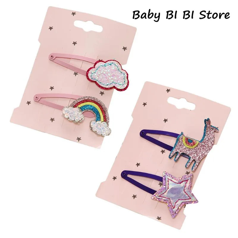 Baby Girls Hair Pins Birthday Glitter Sequins Hair Clip Baking Paint Cloud Rainbow Water Hairgrip Styling Snap Barrettes
Baby Girls Hair Pins Birthday Glitter Sequins Hair Clip Baking Paint Cloud Rainbow Water Hairgrip Styling Snap Barrettes