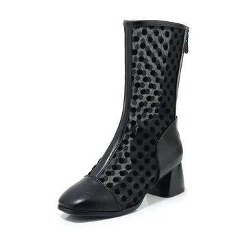 Spring, summer, new products in 2019, thick with white gauze with square tube in cold boot 33-43
Spring, summer, new products in 2019, thick with white gauze with square tube in cold boot 33-43