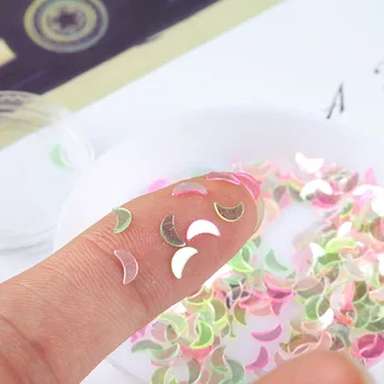 10g(1000Pcs)/Pack 2*6mm Moon Transparent Colors Shape Loose Sequins DIY nail Craft Jewelry Making, Wedding Decoration confetti
10g(1000Pcs)/Pack 2*6mm Moon Transparent Colors Shape Loose Sequins DIY nail Craft Jewelry Making, Wedding Decoration confetti