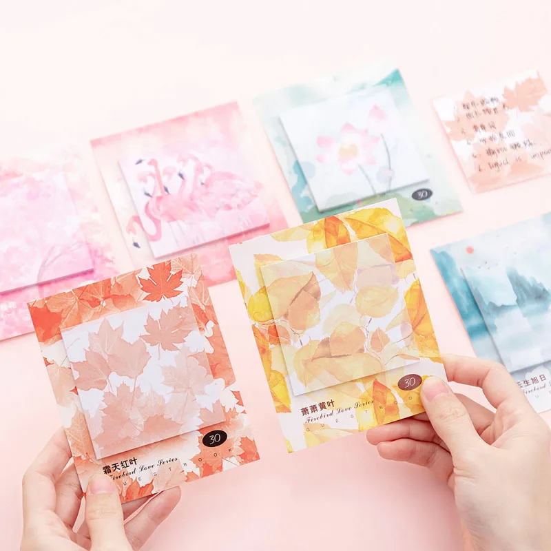 30Pcs Maple Flamingo Pig Pattern Sticky Notes DIY Planner Memo Pad Decoration Notes Office School Student Supplies Stationery
30Pcs Maple Flamingo Pig Pattern Sticky Notes DIY Planner Memo Pad Decoration Notes Office School Student Supplies Stationery