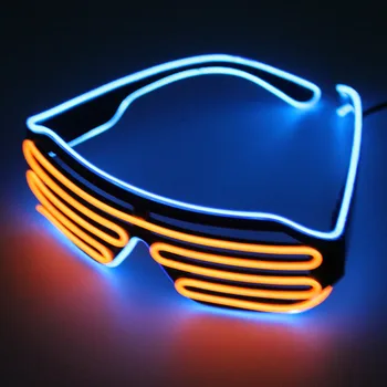 Double Color Glow LED EL Glasses Wire Sunglasses Light Up Shades Flashing Rave Festival Party Bright Glasses
Double Color Glow LED EL Glasses Wire Sunglasses Light Up Shades Flashing Rave Festival Party Bright Glasses