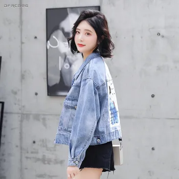 New Arrivals Vintage Women's Denim Jacket 2019 Spring Long Sleeve Turn-down Jeans Jackets And Coats For Women Ladies
New Arrivals Vintage Women's Denim Jacket 2019 Spring Long Sleeve Turn-down Jeans Jackets And Coats For Women Ladies