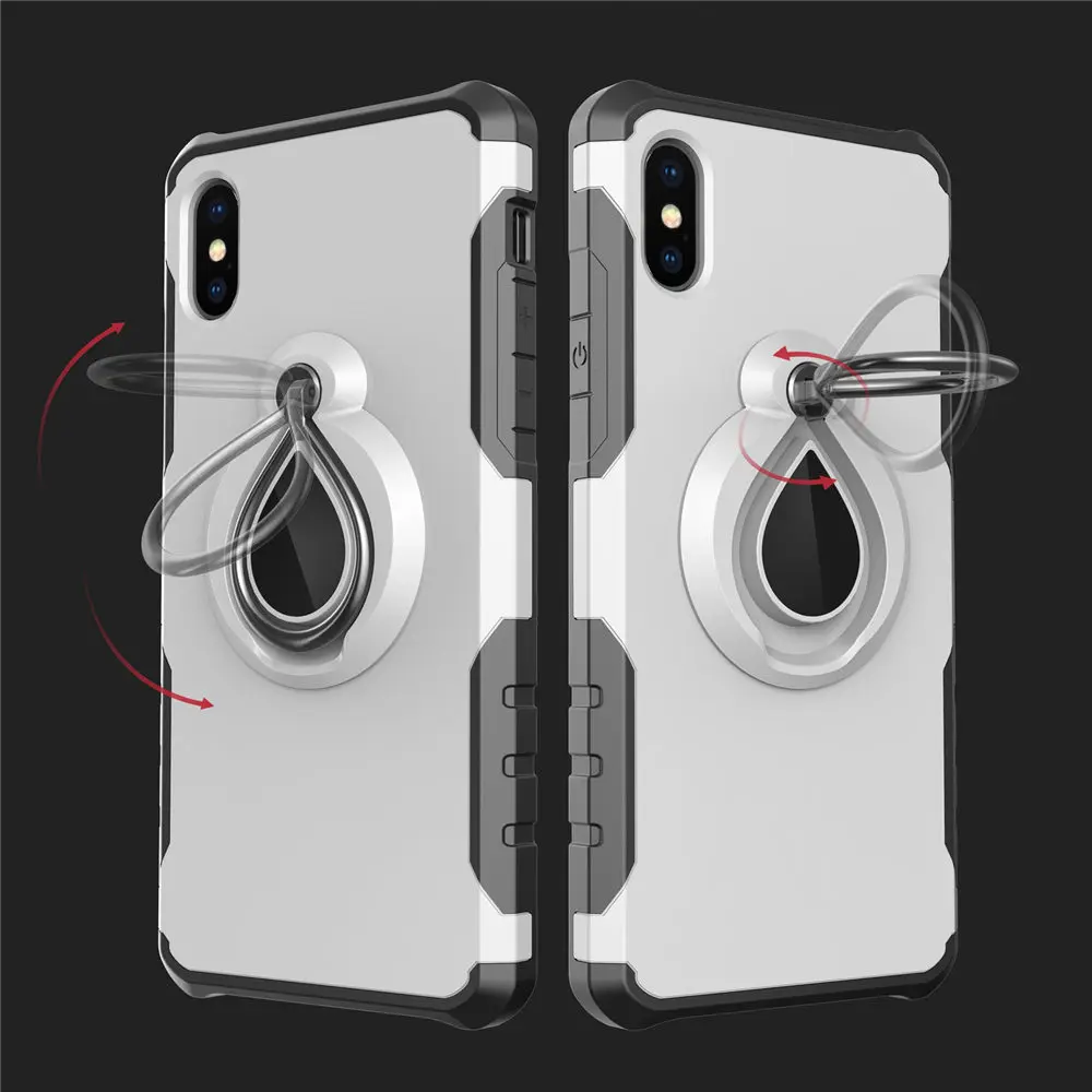 360 Degree protective Case for iPhone X 7 7Plus iPhone 8 8Plus TPU Cover PC Frame Stainless Steel Finger Buckle Kickstand Cases
360 Degree protective Case for iPhone X 7 7Plus iPhone 8 8Plus TPU Cover PC Frame Stainless Steel Finger Buckle Kickstand Cases