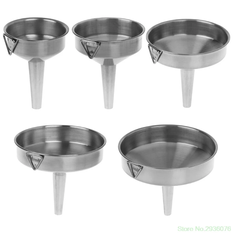 Practical Stainless Steel Wide Mouth Fill Liquid Wine Oil Honey Funnel Kitchen Home Hanging Tools Drop Ship Support
Practical Stainless Steel Wide Mouth Fill Liquid Wine Oil Honey Funnel Kitchen Home Hanging Tools Drop Ship Support