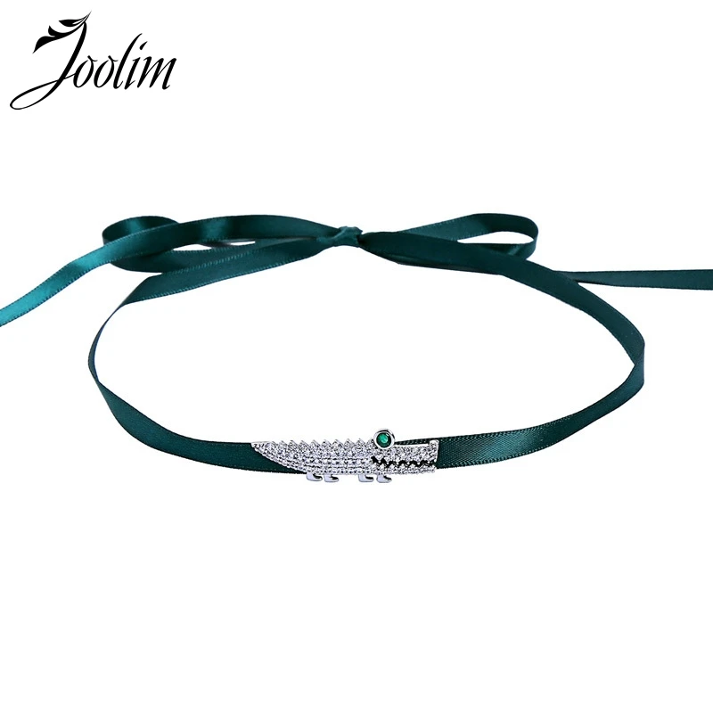 11.11Green Ribbon Crocodile Choker Necklace High Quality Choker Necklace Party Jewelry
11.11Green Ribbon Crocodile Choker Necklace High Quality Choker Necklace Party Jewelry