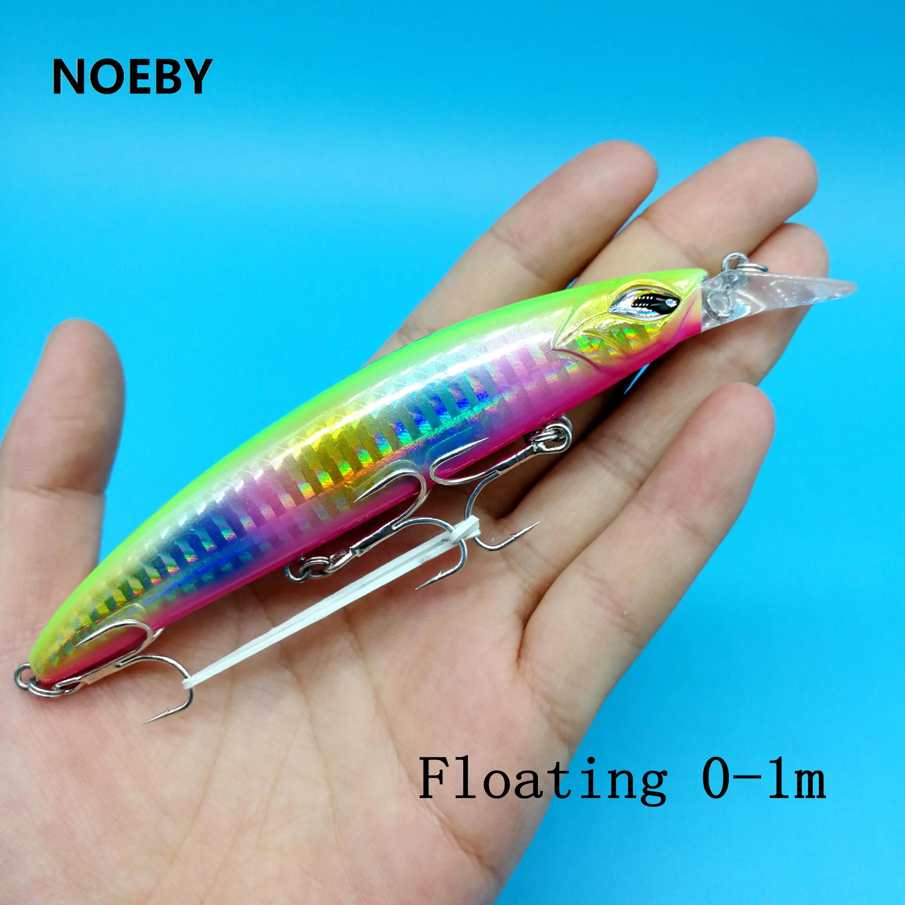 NOEBY 2pcs/lot New floating minnow 19g/110mm 6colors depth 0-1m Floating Artificial Hard Bait Bass Wobblers Lures fishing tackle
NOEBY 2pcs/lot New floating minnow 19g/110mm 6colors depth 0-1m Floating Artificial Hard Bait Bass Wobblers Lures fishing tackle