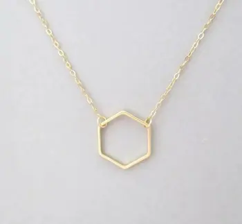 10 Simple Sexangle geometrical Open Line Hive Hexagon pendant Necklace hollow Geometric Hexagon Necklace lucky Polygon jewelry
10 Simple Sexangle geometrical Open Line Hive Hexagon pendant Necklace hollow Geometric Hexagon Necklace lucky Polygon jewelry