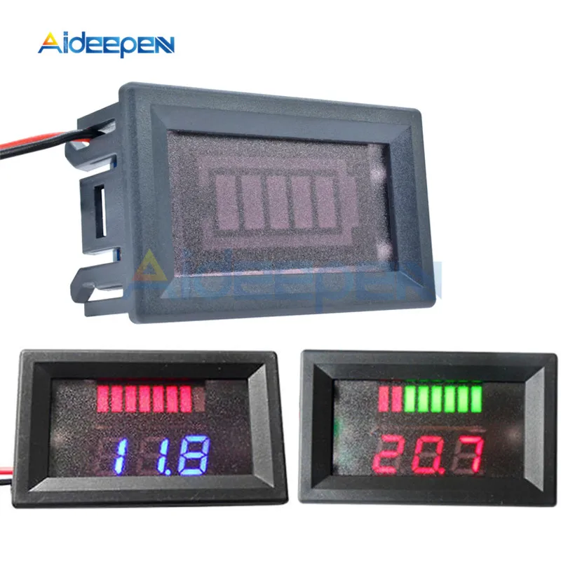 6V 12V 24V 36V 48VACID Lead Battery Charge Level Indicator Battery Tester Lithium Battery Capacity Meter LED Tester Voltmeter Du
6V 12V 24V 36V 48VACID Lead Battery Charge Level Indicator Battery Tester Lithium Battery Capacity Meter LED Tester Voltmeter Du