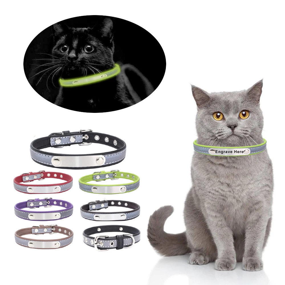 Personalized Engraved Reflective Pet Dog Cat Collar Braided Custom Leather Puppy Cat Pet Collars ID Tag For Small Medium Dogs
Personalized Engraved Reflective Pet Dog Cat Collar Braided Custom Leather Puppy Cat Pet Collars ID Tag For Small Medium Dogs