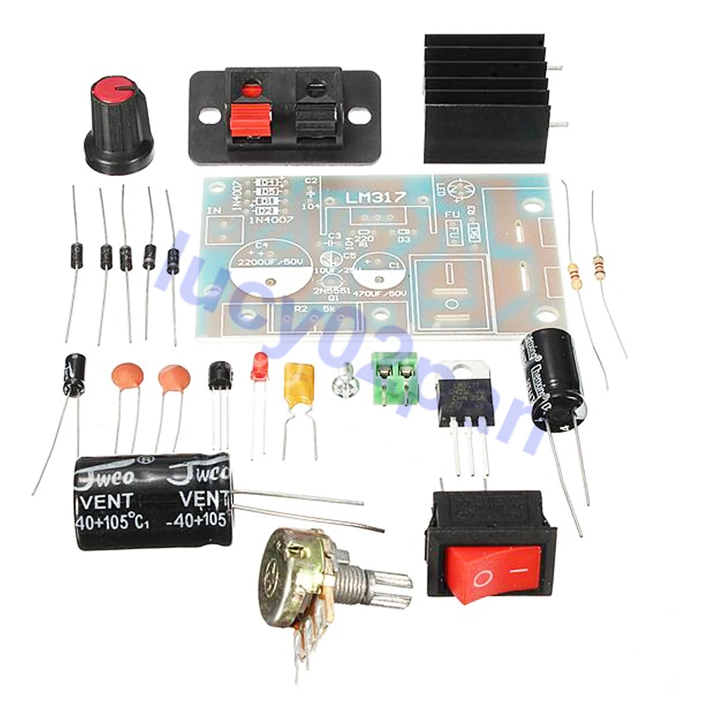 LM317 DC 5V-35V to 1.25V-30V AC/DC Step Down Power Supply Module DIY Kit with rectified AC and DC input voltage regulator module
LM317 DC 5V-35V to 1.25V-30V AC/DC Step Down Power Supply Module DIY Kit with rectified AC and DC input voltage regulator module
