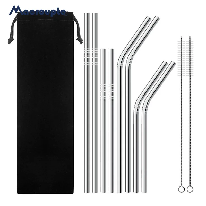 4/8Pcs Metal Straw Reusable Drinking Straw High Quality 304 Stainless Steel Metal Straw with Cleaner Brush For Mugs 20/30oz
4/8Pcs Metal Straw Reusable Drinking Straw High Quality 304 Stainless Steel Metal Straw with Cleaner Brush For Mugs 20/30oz