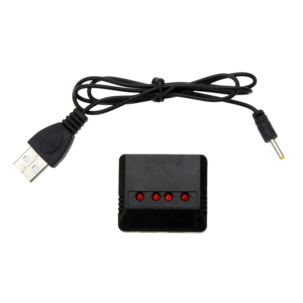 X4 4 in 1 3.7V Lipo Battery Adapter 3.7v battery Charger USB for Hubsan H107D H107C X4 Wltoys syma x5c UDI Quadcopter Helicopter
X4 4 in 1 3.7V Lipo Battery Adapter 3.7v battery Charger USB for Hubsan H107D H107C X4 Wltoys syma x5c UDI Quadcopter Helicopter