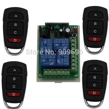 DC 12v 4ch Rf Wireless Remote Control Switch 315M /433.92MHZ wieless transmitter and receiver Free shipping
DC 12v 4ch Rf Wireless Remote Control Switch 315M /433.92MHZ wieless transmitter and receiver Free shipping
