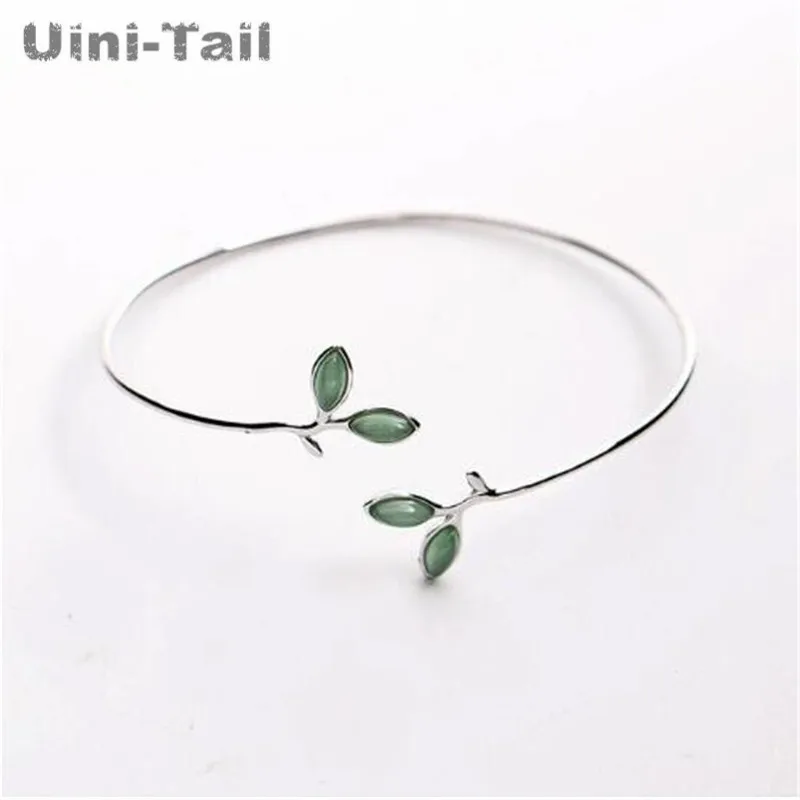 Uini-Tail new hot 925 sterling silver small fresh opal leaf bracelets simple fashion trend wild high quality bracelet GN327
Uini-Tail new hot 925 sterling silver small fresh opal leaf bracelets simple fashion trend wild high quality bracelet GN327