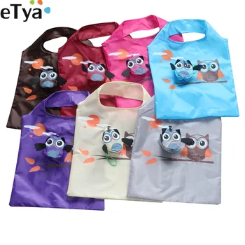 eTya Cute Animal Owl Eco Friendly Folding Shopping Bag Travel Women Reusable Tote Shopper Bag Lady Shoulder Bag
eTya Cute Animal Owl Eco Friendly Folding Shopping Bag Travel Women Reusable Tote Shopper Bag Lady Shoulder Bag