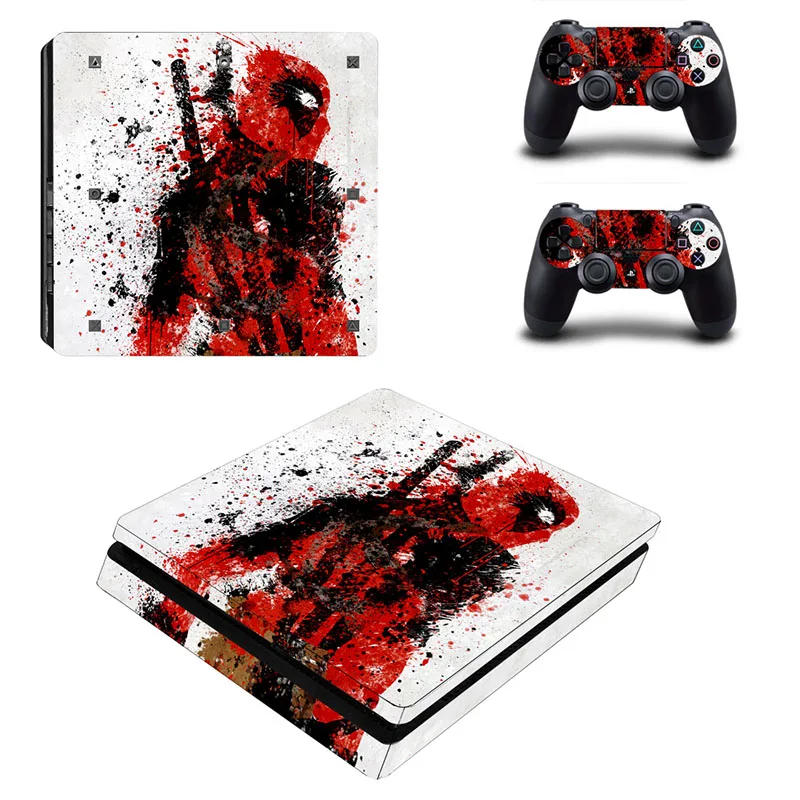 High Quality Console + 2pcs Controllers Deadpool Cover Skins Stickers Wrap For PS 4 Slim
High Quality Console + 2pcs Controllers Deadpool Cover Skins Stickers Wrap For PS 4 Slim