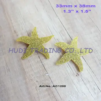 (16pcs/lot) 38mm Acrylic Sea Star Brooch (no pin)Ornaments Jewelry Accessories Starfish Gold Gitter Color 1.5" -AC1200
(16pcs/lot) 38mm Acrylic Sea Star Brooch (no pin)Ornaments Jewelry Accessories Starfish Gold Gitter Color 1.5" -AC1200