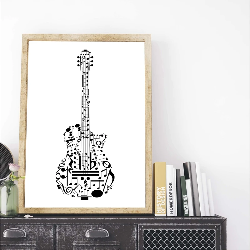 Musical Symbols Canvas Painting Home Decor