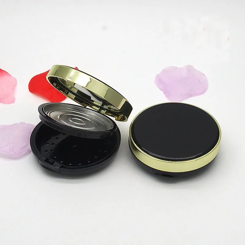 Cosmetic Powder Compact with Mirror Double-Layer Dia 59.5mm DIY Empty Makeup Container Black-Gold Highlight Packing Box 10 PCS
Cosmetic Powder Compact with Mirror Double-Layer Dia 59.5mm DIY Empty Makeup Container Black-Gold Highlight Packing Box 10 PCS