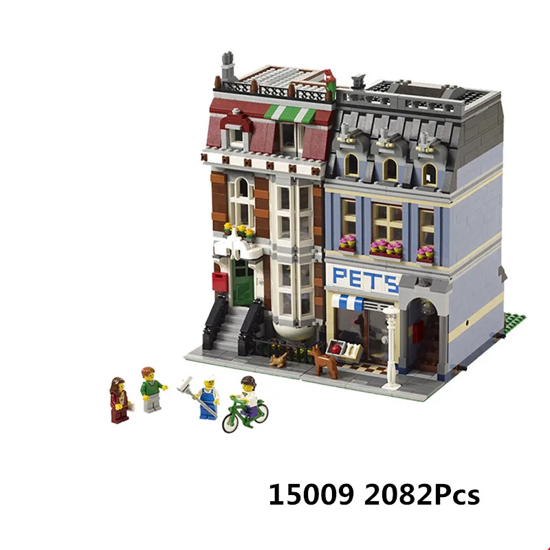 LEPIN 15009 2082pcs Pet Shop Supermarket Model City Street Building Blocks Compatible Legoing 10218 Toys For Children Lovely Toy
LEPIN 15009 2082pcs Pet Shop Supermarket Model City Street Building Blocks Compatible Legoing 10218 Toys For Children Lovely Toy