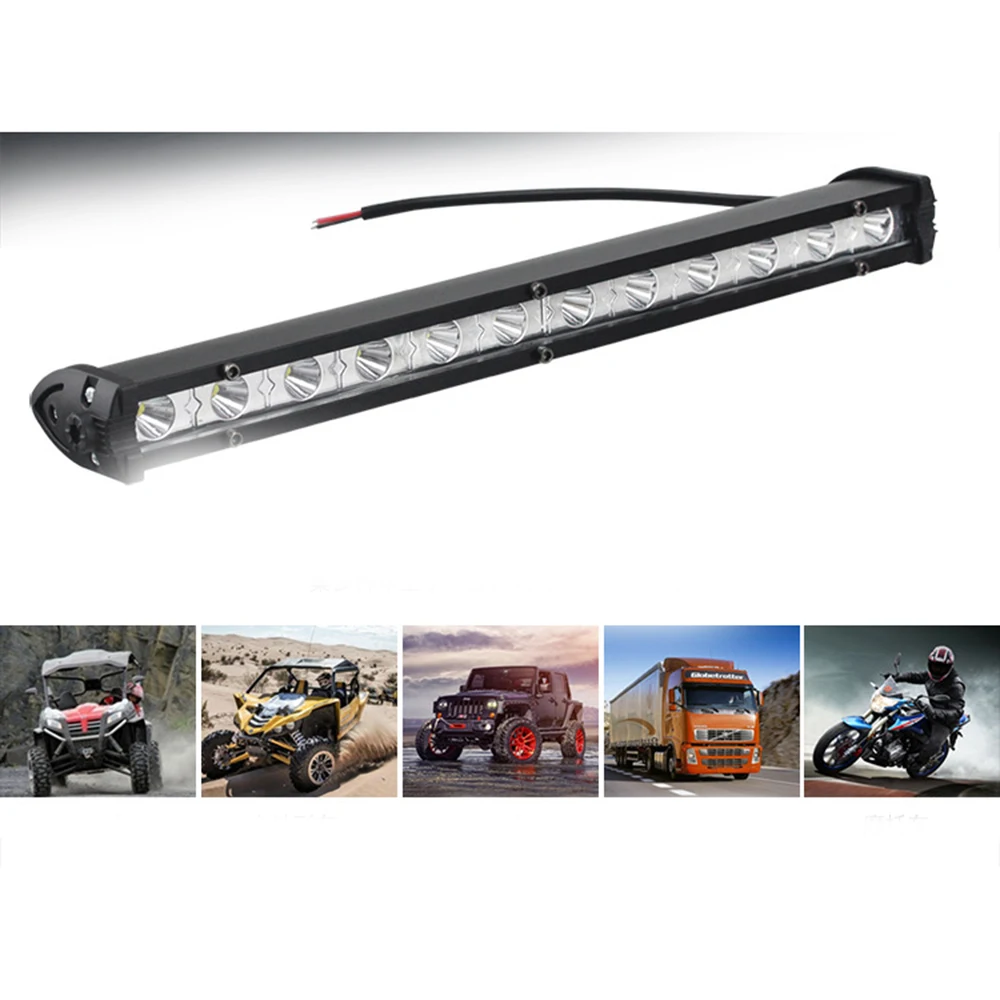 36W 12 LED Light Bar LED Work Light Bar Fog Lights Ultra Slim Spot Work Driving Lamp for Car Truck Off-road 12-24V 6000K
36W 12 LED Light Bar LED Work Light Bar Fog Lights Ultra Slim Spot Work Driving Lamp for Car Truck Off-road 12-24V 6000K