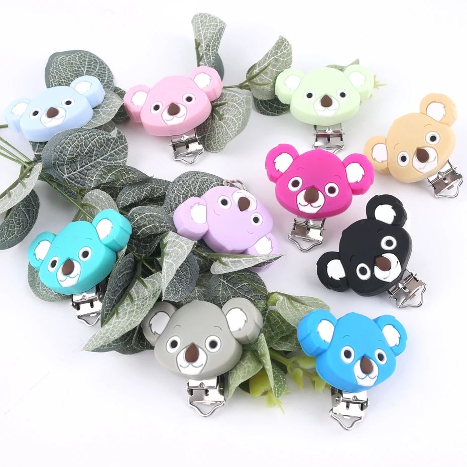BPA Free Silicone Cute MINI Koala Shaped Pacifier Clip Silicone Teething Accessories Clip Nipple Clasp Bracelet DIY Baby Teether
BPA Free Silicone Cute MINI Koala Shaped Pacifier Clip Silicone Teething Accessories Clip Nipple Clasp Bracelet DIY Baby Teether