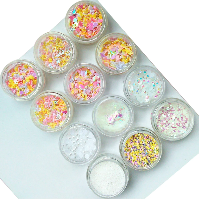 12pcs Creative Colorful Pink Purple Plastic Nail Art Glitter Pearl Bead 3D Laser Manicure DIY Decals Decorations Nails
12pcs Creative Colorful Pink Purple Plastic Nail Art Glitter Pearl Bead 3D Laser Manicure DIY Decals Decorations Nails