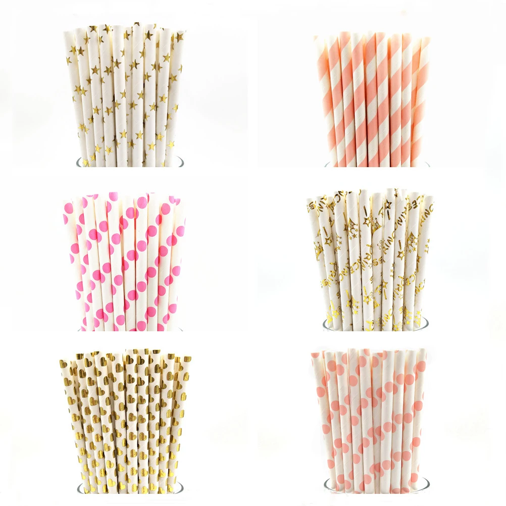 25pcs Paper Straws Kids Birthday Wedding Decorative Event Party Supplies Creative Foil Gold/Silver Drinking Straws Decora
25pcs Paper Straws Kids Birthday Wedding Decorative Event Party Supplies Creative Foil Gold/Silver Drinking Straws Decora