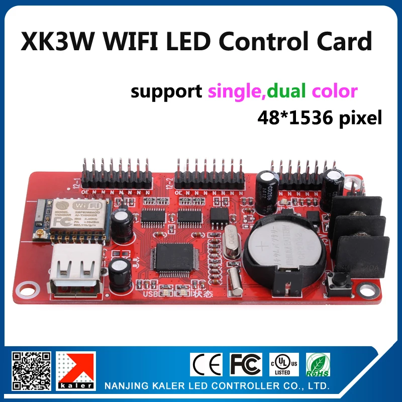 wifi led controller card xk3w 48*1536 pixel for long p10 single color led display sign running message led display controller
wifi led controller card xk3w 48*1536 pixel for long p10 single color led display sign running message led display controller
