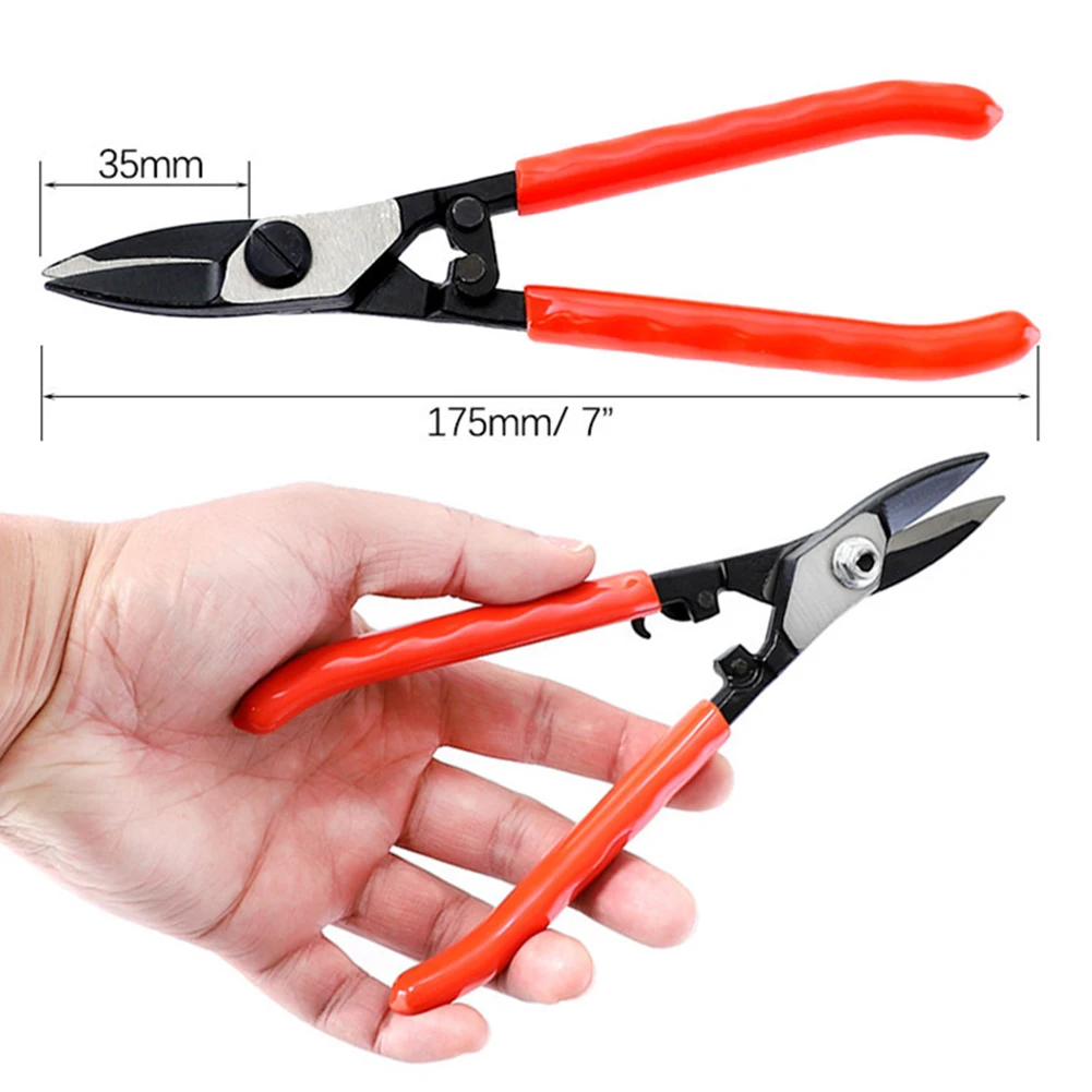 7 inch Metal Sheet Shears Steel Straight Head Tin Snips Scissor For Metal Iron Sheet Cutting Hand Tools
7 inch Metal Sheet Shears Steel Straight Head Tin Snips Scissor For Metal Iron Sheet Cutting Hand Tools