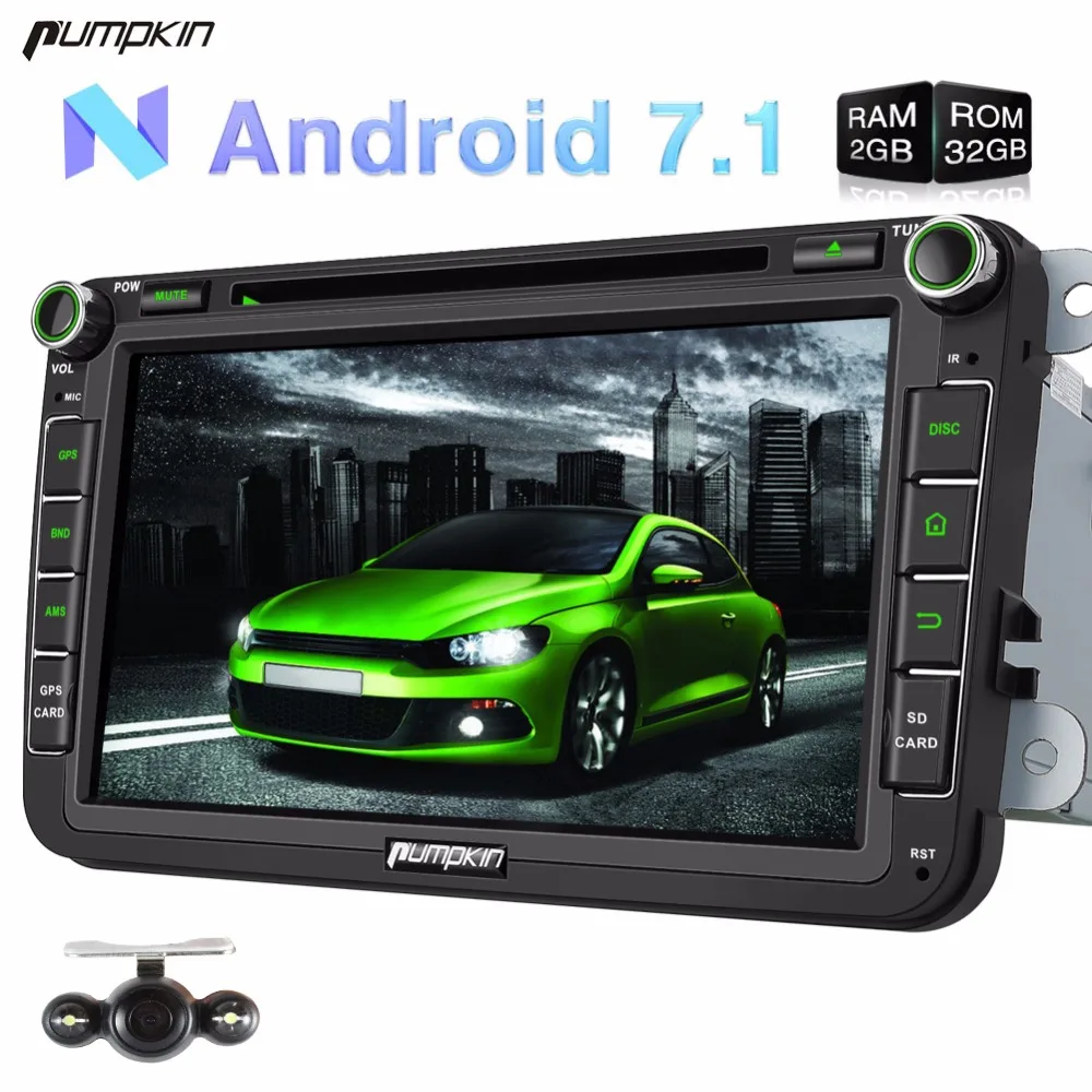 Pumpkin 2 Din 8'' Android 7.1 Car DVD Player GPS Navigation Bluetooth Car Stereo For VW/Skoda/Seat/Golf FM Rds Radio 3G Headunit
Pumpkin 2 Din 8'' Android 7.1 Car DVD Player GPS Navigation Bluetooth Car Stereo For VW/Skoda/Seat/Golf FM Rds Radio 3G Headunit