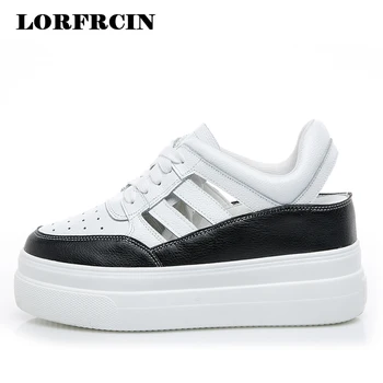 Women Gladiator Sandals Genuine Leather Platform Shoes Woman Height Increasing Wedges Sneakers Harajuku Shoes Creepers LORRCIN
Women Gladiator Sandals Genuine Leather Platform Shoes Woman Height Increasing Wedges Sneakers Harajuku Shoes Creepers LORRCIN