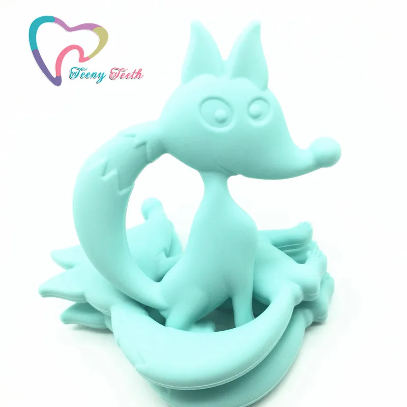Teeny Teeth Mint Cartoon Fox Baby Teethers Pendant Teething Necklace Accessory Food Grade Silicone Teether Chew Toy Fox Pendant
Teeny Teeth Mint Cartoon Fox Baby Teethers Pendant Teething Necklace Accessory Food Grade Silicone Teether Chew Toy Fox Pendant