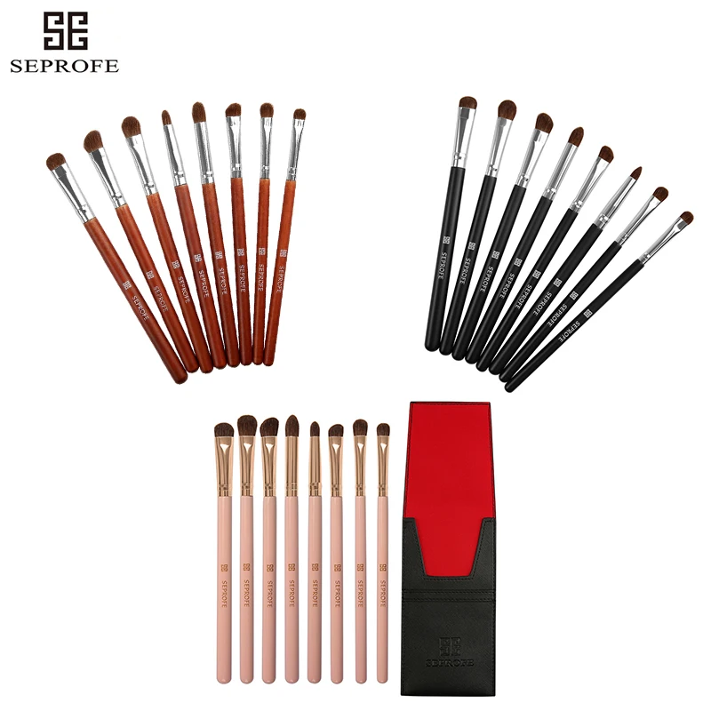 SEPROFE New 8 pcs Makeup Brushes Classic Eyeshadow Brush Set Natural Horse Hair Cosmetic Make Up Tool Kit + Cross pattern pocket
SEPROFE New 8 pcs Makeup Brushes Classic Eyeshadow Brush Set Natural Horse Hair Cosmetic Make Up Tool Kit + Cross pattern pocket