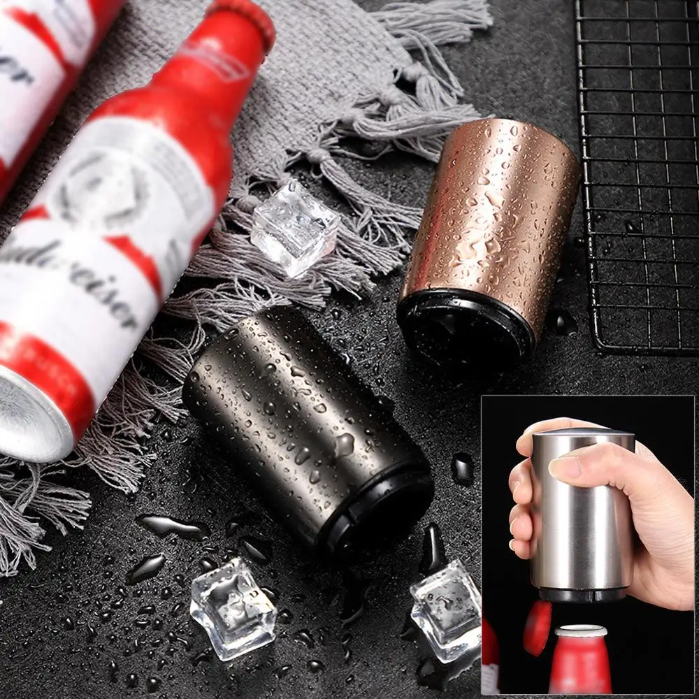 Magnetic Automatic Beer Opener Stainless Steel Magnetic Jar Beverages Bottle Opener Kitchen Bar Accessories Wine Can Openers
Magnetic Automatic Beer Opener Stainless Steel Magnetic Jar Beverages Bottle Opener Kitchen Bar Accessories Wine Can Openers