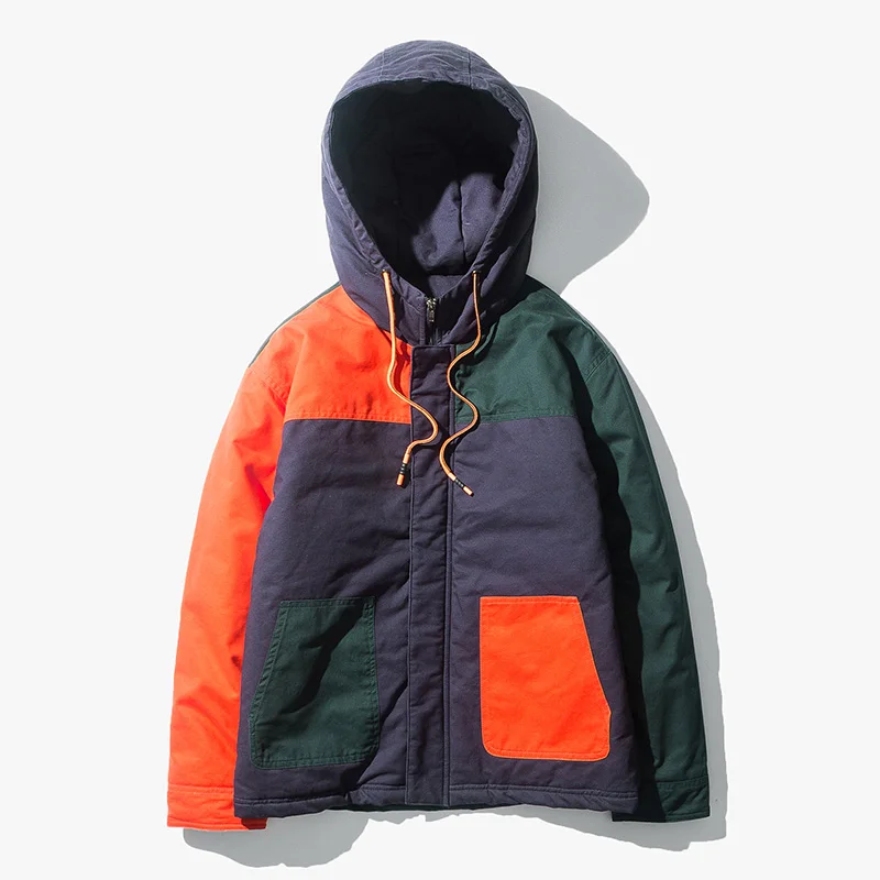 Warm Winter Jackets Men Patchwork Windbreaker Hoodie Jacket Streetwear Parka Homme Hip Hop Full Zip Up Color Block Mens Overcoat
Warm Winter Jackets Men Patchwork Windbreaker Hoodie Jacket Streetwear Parka Homme Hip Hop Full Zip Up Color Block Mens Overcoat