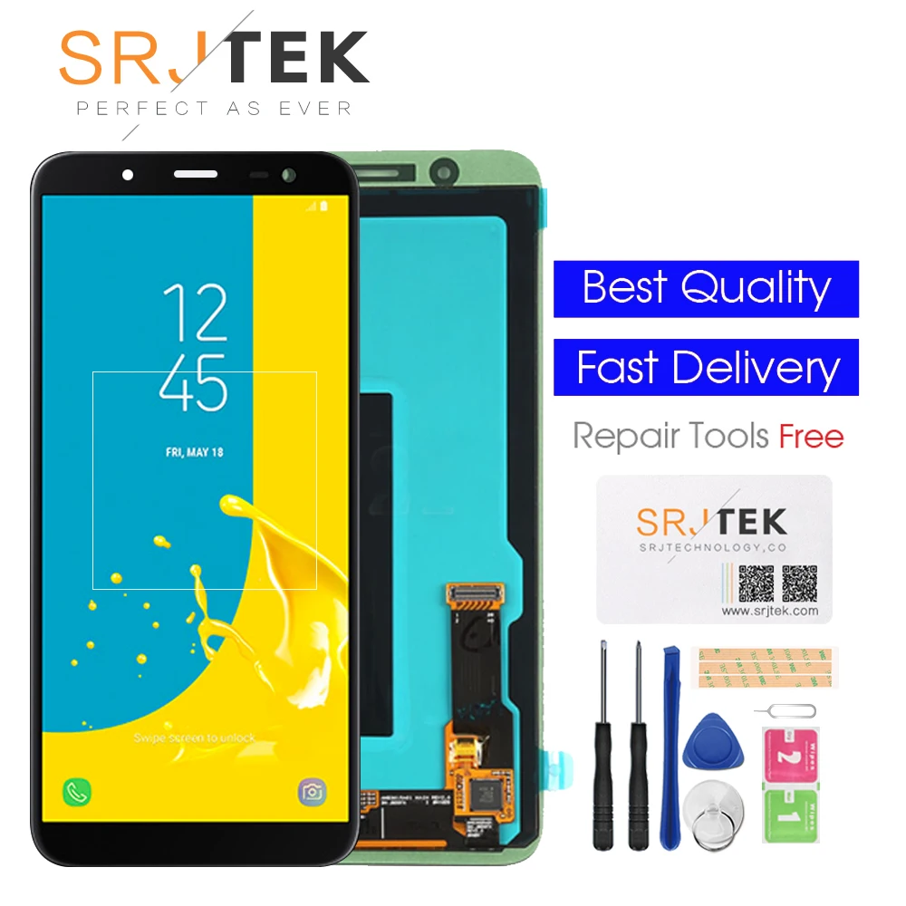 100%Original 5.6'' Super AMOLED LCD For Samsung Galaxy J6 2018 J600F J600G Display With Touch Screen Assembly Replacement Parts
100%Original 5.6'' Super AMOLED LCD For Samsung Galaxy J6 2018 J600F J600G Display With Touch Screen Assembly Replacement Parts