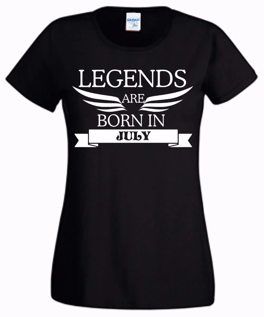 Hot 2019 Women's T Shirt Fashion Print T-Shirt Summer Style Legends Are Born In July Birthday Present Gift Custom Female T Shirt
Hot 2019 Women's T Shirt Fashion Print T-Shirt Summer Style Legends Are Born In July Birthday Present Gift Custom Female T Shirt