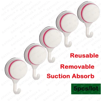 DIY Vacuum Suction Hook For Bathroom Wall mounted Clothes Hanger Plastic Robe Sucker Towel Rack Hanging 5pcs Per Set
DIY Vacuum Suction Hook For Bathroom Wall mounted Clothes Hanger Plastic Robe Sucker Towel Rack Hanging 5pcs Per Set