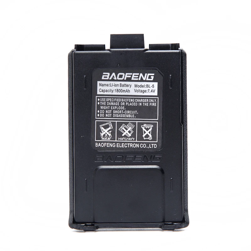 Original BAOFENG UV-5R BL-5 7.4V 1800mAh Li-ion Battery For Baofeng Walkie Talkie UV-5R UV-5RE Series Two Way Radio (Black/Camo)
Original BAOFENG UV-5R BL-5 7.4V 1800mAh Li-ion Battery For Baofeng Walkie Talkie UV-5R UV-5RE Series Two Way Radio (Black/Camo)