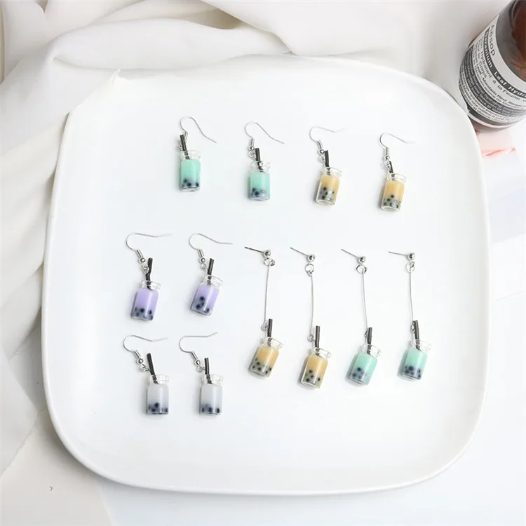 Creative Milk Tea Drop Earrings Personality Resin Multicolor Milk Tea Drink Earring for Women Girl Funny Party Jewelry DIY Gifts
Creative Milk Tea Drop Earrings Personality Resin Multicolor Milk Tea Drink Earring for Women Girl Funny Party Jewelry DIY Gifts