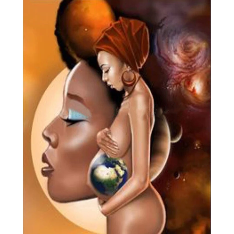 YIKEE diamond painting Black pregnant woman,5d full drill diamond paintings,diamond painting crystal K1550
YIKEE diamond painting Black pregnant woman,5d full drill diamond paintings,diamond painting crystal K1550
